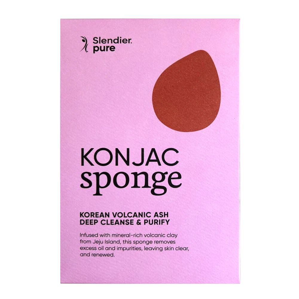 Esponja de konjac Slendier Pure Ceniza Volcánica Coreana